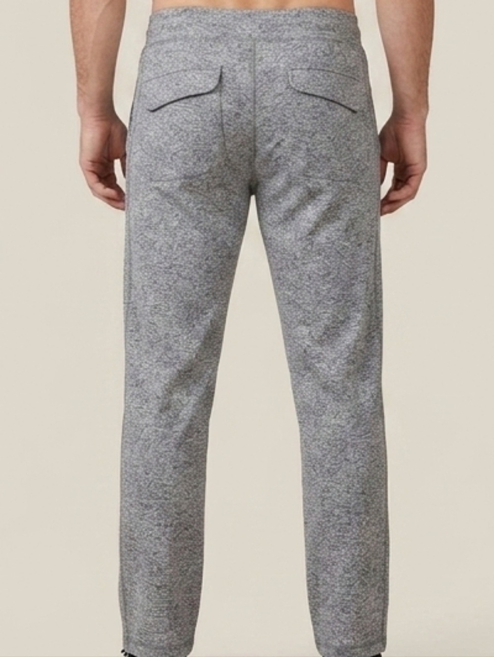 Lululemon Kung Fu Pants Mens L Regular Marled Gray Athletic Training Gym